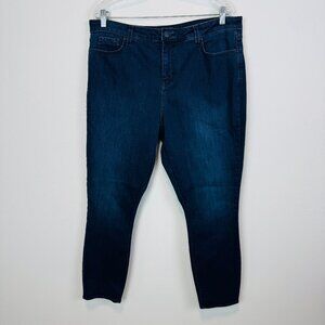 NYDJ Ami Skinny Jeans Womens 18 dark wash stretch denim